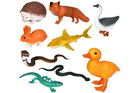 Фігурка C6130-6-10-5-20-4-7-30-35 (170шт) антистрес, від 9см/29см, борошно,10видів (тварина-3в, змія