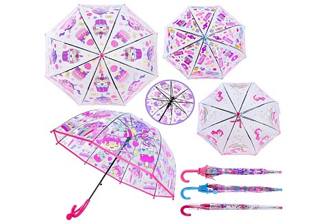 Парасолька арт. RST058A 4 види 8 спиць*50см купол 70см довжина 65см