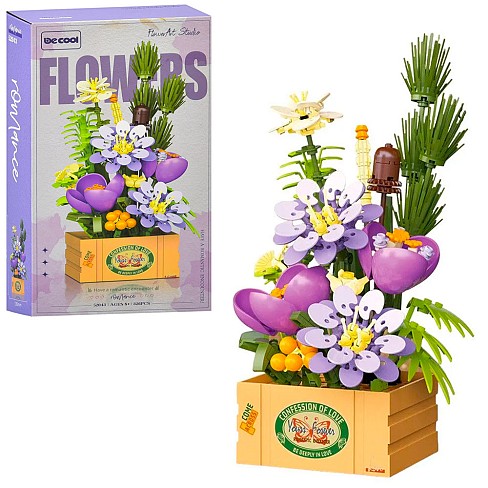 Конструктор 52043 (36шт) квіти, 24,7-13,6см, 326дет, у кор-ці, 17-31-7,5см