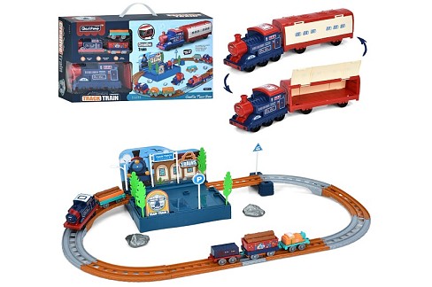 Залізниця 128-47 (12шт) 3 локомотива (1шт 15см-інерц, 1шт 9см-їздить, 1шт 6см), вагони 4шт (2шт 7см,