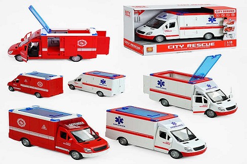 Машина музична WY 597 A/B (24) 2 види, світло, звук, відчиняються двері, в коробці