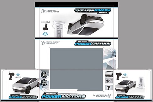 Машина р/к арт. PM3420 (16шт) POWERMOTORS" акум,звук,світло,заряд.станція,пульт кер.,у короб.46*20*"