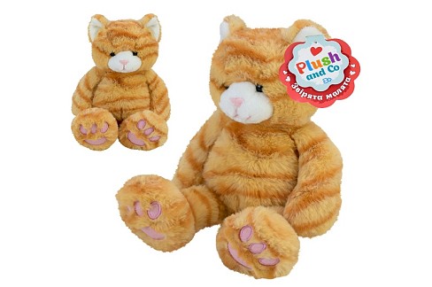 М'яка іграшка Plush and Co арт. PLC25059 (20шт) рижий кіт 26см