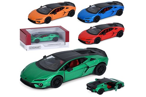 Машина KT5482W (24шт) метал, інерція, 1:38, 12см, відчиняються двері, гумові колеса, 4 кольори, в ко