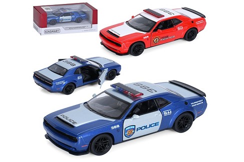 Машина KT5461WPR (24шт) метал, інерція, 1:40, 12,5см, відчиняються двері, гумові колеса, 2 види (1 в