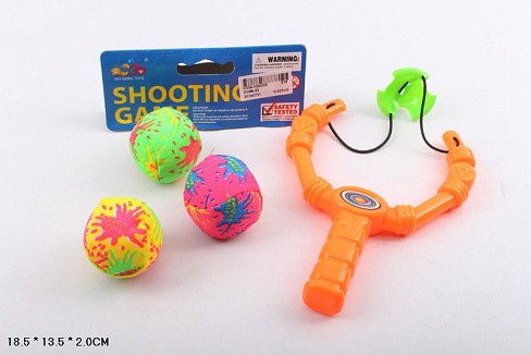 Рогатка арт. XG88-23 (516шт/2)  3 м'яких кулі в наборі пакет 18*13,5*2 см