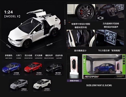 Машина мет. АВТОПРОМ арт. AP7712 (12шт) 1:24,5 кольорів, із зарядною станцією, батар, світ., звук, д