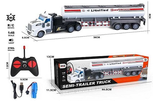 Трейлер на р/к 770-2 (36) світло, довжина 36 см, масштаб 1:48, гумові шини, пульт 27 MHz, акум.3.7 V