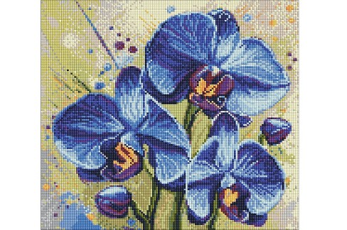 Набір з алмазною мозаїкою Ніжна орхідея" 40х40см  AMO20275"