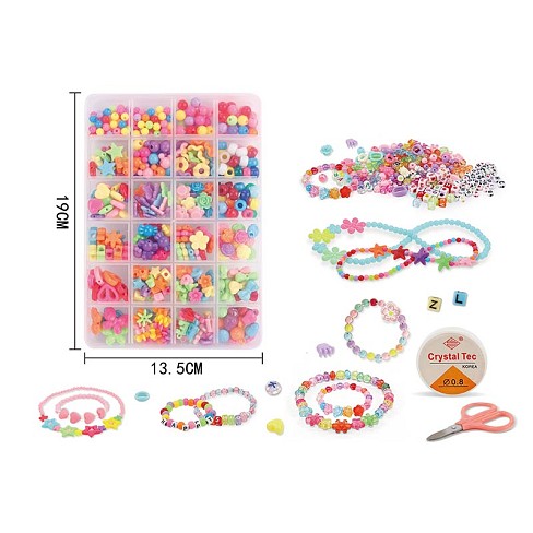 Бісер арт. T028-5A (168шт/2) намистини, бісер, підвіски,  короб. 13,5*19см