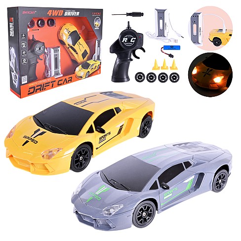 Іграшка машина р/к арт. 666-851A  2 кольори, акум. із зарядною станцією, у короб. 38*27*7,5см