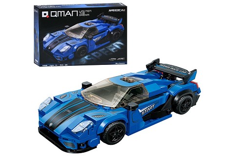 Конструктор Qman 91006 (18шт) гонка, машина, 16,3-7,4-4,8см, 319дет, в кор-ці, 35-25-6,5см