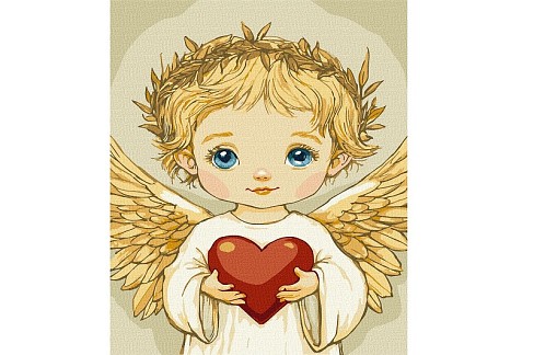 Картина по номерах Серце янгола" 30х40см  KHO8707"