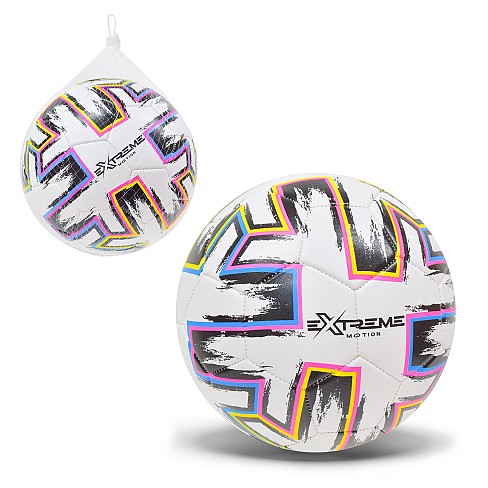 М'яч футбольний extreme motion арт. FB41384, 2 кольори, №5, PVC, з сіткою та голкою, вага 340 г