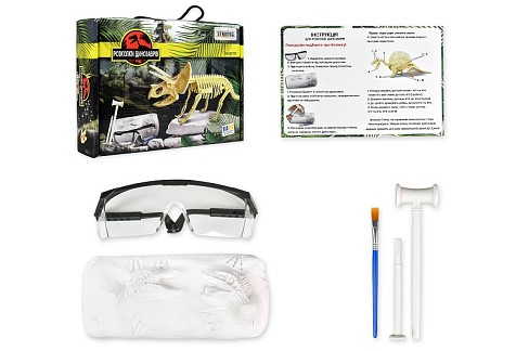 Набір для творчості Strateg Розкопки динозаврів. Трицератопс (укр), 30833