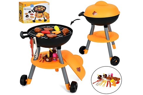 Барбекю XS-25093 (8шт) 31-31-в45см (2 колеса, кришка), посуд, продукти, в кор-ці, 38,5-32,5-17,5см