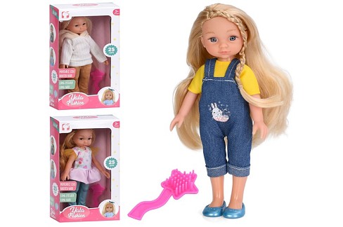 Лялька BR205A-B-C (42шт) 24см, гребінець, 3 види, в кор-ці, 14-26-7см