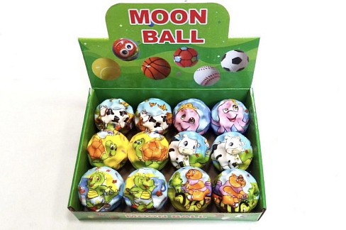 М'ячик MOON BALL PRINT звірята 6.3 см УПАК12шт