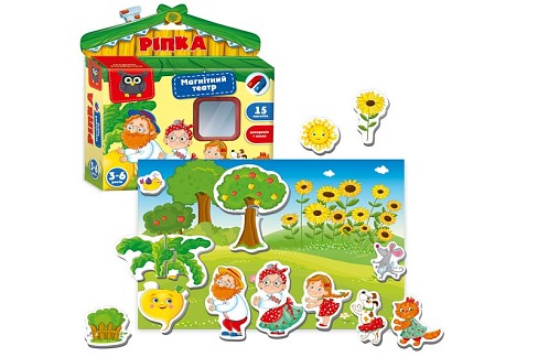 Гра настільна Vladi Toys магнітний театр Академія розвитку Ріпка" VT3206-29 (укр)"