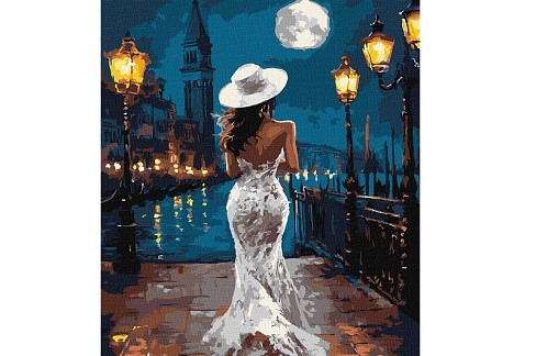 Картина по номерах Біля причалу" 40х50см  KHO8544"