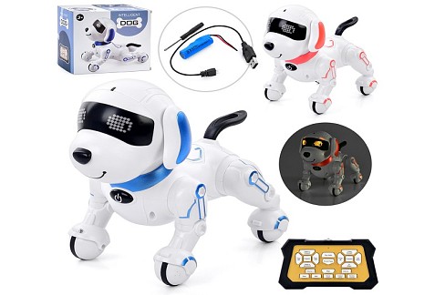 Тварина Y878 (12шт) д/к(ІЧ), собака, 21см, акум, музика, звук(англ), світло,програмується, їздить, т