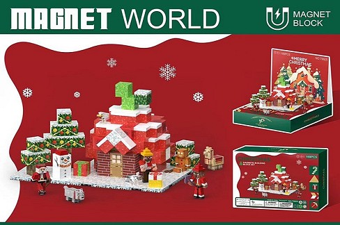 Конструктор магніт. арт. T9925 (6шт/2) My world   короб. 30*21,5*6,5см