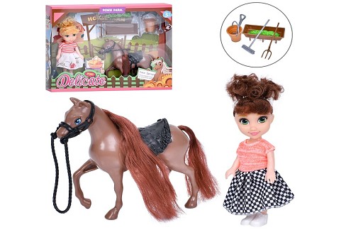 Лялька A8-48 (36шт) 15см, конячка 14см, 2 види, в кор-ці, 31-24-5см