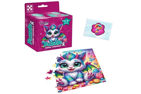 Гра розвиваюча пазли із сюрпризом Кольоровий дракончик" VT8030-05 (укр)"