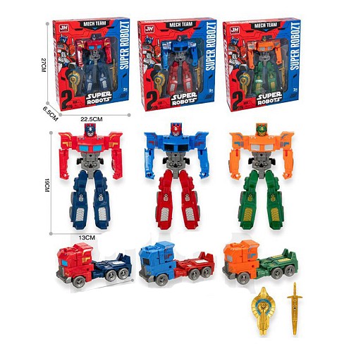 Трансформер A688-84 (72шт) робот 19см+машина 15см, 3 кольори, в кор-ці, 22,5-27-6,5см
