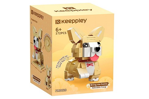 Конструктор FM0020 (60шт) собака, 10,8см, 172дет, в кор-ці, 9-12-8см