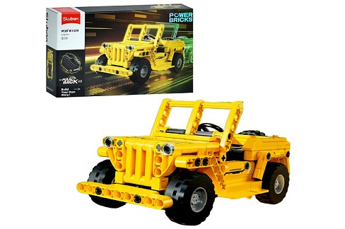 Конструктор SLUBAN M38-B1339 (24шт) авто серія, джип, 210дет, в кор-ці, 30-19-6,5см