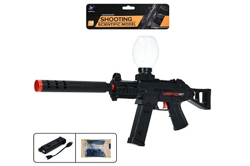 Автомат SY-0033-2 (12шт) акум, 49см, стріляє водяними кулями, USBзарядне, у пакеті, 22-48-5см