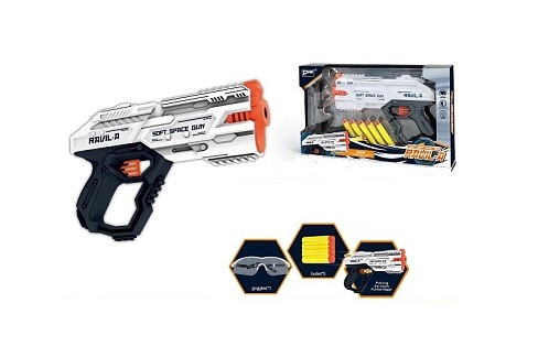 Бластер 826-64A з присосками та окулярами.кор.36*6,5*21,3 /48/