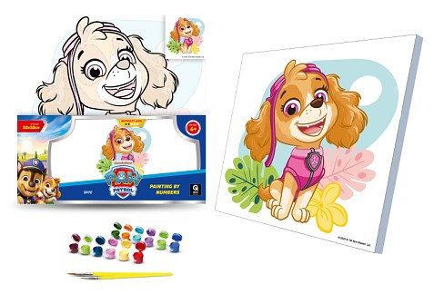 Набір для розпису по номерах 30х30 см QB913-009 Щенячий патруль: Скай" qbee"
