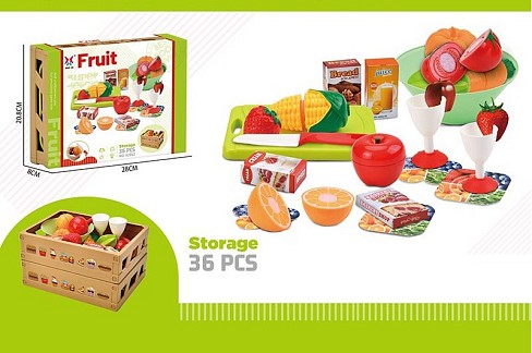 Продукти арт. XJ552 (48шт/2)   овочі, фрукти короб. 20*8*20 см