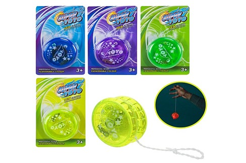 Гра Йо-йо" арт. 355-1 (480шт/2) мікс 4 кольори, світло, планшет 9*3*14см"