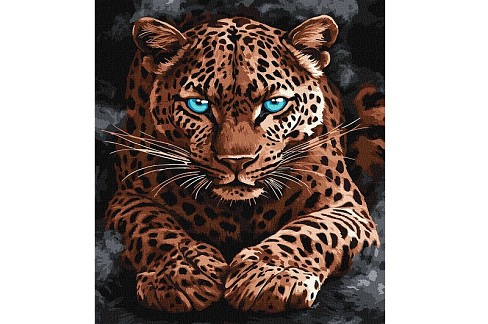 Набір для розпису по номерах Дикий гепард" 40x50см KHO6814"