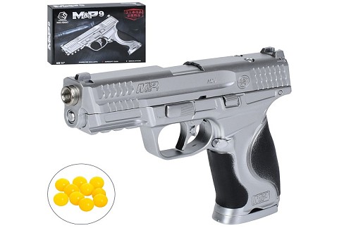 Пістолет Q5C (18шт) 19см, пластикові кулі, в кор-ці, 24-16,5-4см