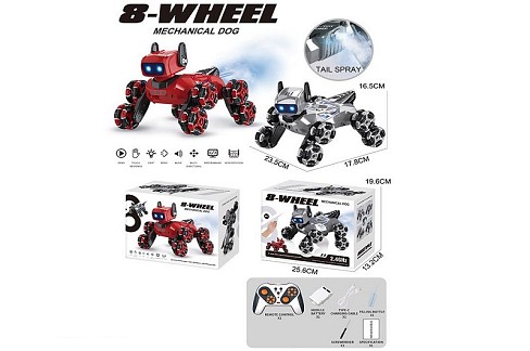 Робот-собака арт. 1028 (24шт/2) акум.,світло, звук, пар, у коробці 25,6*19,6*13,2см