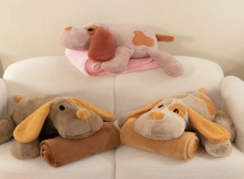 М'яка іграшка арт. L1132 (30шт) іграшка з пледом 55 см