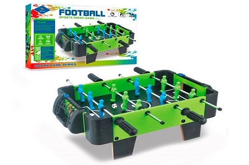 Футбол 2604 (12шт) дерев'яний, на ніжках, на штангах, 52-50-21см, ігрове поле 42-29,5см, м'ячі, в ко