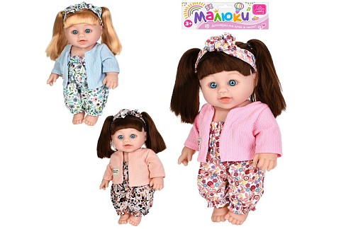 Лялька 356-U (32шт) 30см, 3 види, у пакеті, 19-42-10см