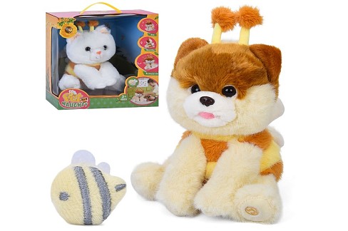 М'яка іграшка 933-179-80E (9шт) в23-20-17см, музика, звук, повтор, танцює/рухливий, реагує на бджілк