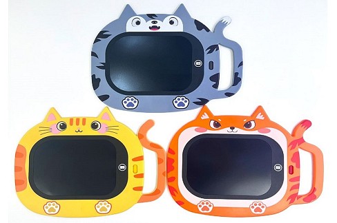 LCD планшет INT 0044 (48шт) 7дюймів, кіт, 30-24см, кольорова, 3 кольори, бат(табл), в кор-ці, 30,5-2