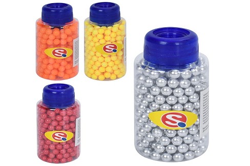 Кулі SQU-047 (360шт) пластик, 4 кольори, в колбі, 7,5-4-4см