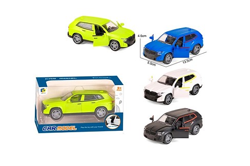 Джип DD2821B (72шт) нерція, 13,5см, поліція, відчиняються двері, гумові колеса, 4 кольори, в кор-ці,