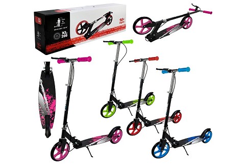 Самокат міський 2-х коліс.  арт. SC2624 (6шт)  сталевий,колеса 200 мм,гальмо 4 кольори короб.79*15*2