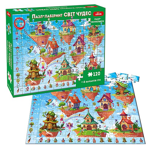 Гра настільна Пазл-віммельбух Пазл-лабірінт Світ чудес ME5032-34