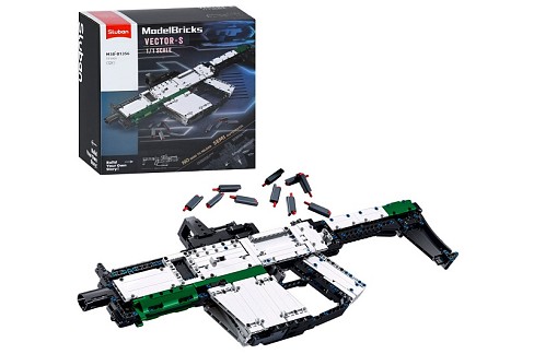 Конструктор SLUBAN M38-B1356 (6шт) зброя, автомат, 60,3см, 1:1, 711дет, в кор-ці, 30-33-14,5см