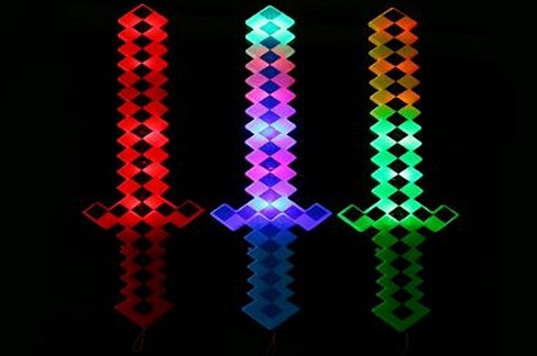 Іграшка зі світлом арт. C28414 (144шт) меч 62см 3 мікс